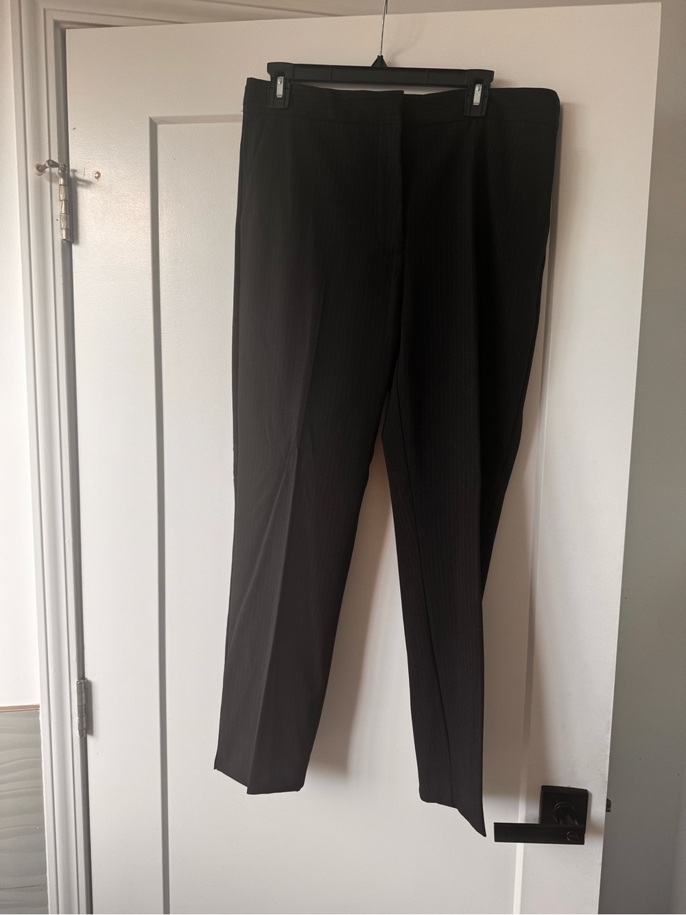 Zara Black Dress Pants - Subtle Pinstripe